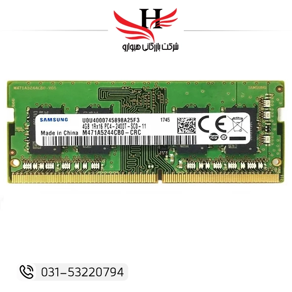 رم لپ تاپ استوک SAMSUNG 4GB PC4-2400 DDR4